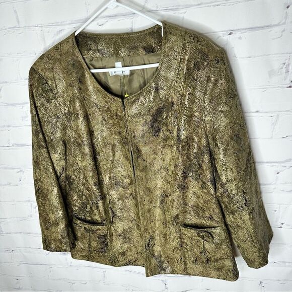 Dress Barn size 18/20 gold jacket - Picture 2 of 6